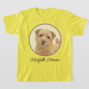 Camiseta Pintura de Norfolk Terrier - Arte Perro Original