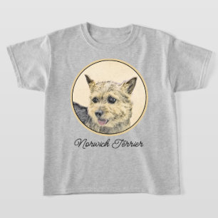 Camiseta Pintura de Norwich Terrier - Arte de Perro Origina