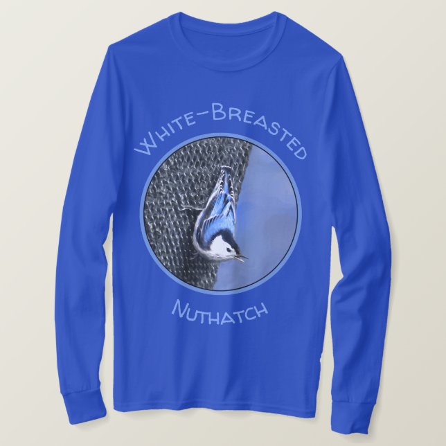 Camiseta Pintura de nueces de paja blanca original arte de  (Anverso del diseño)