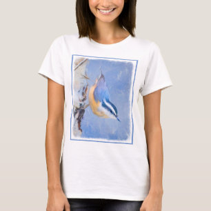 Camiseta Pintura de nueces de paja roja original arte de pá