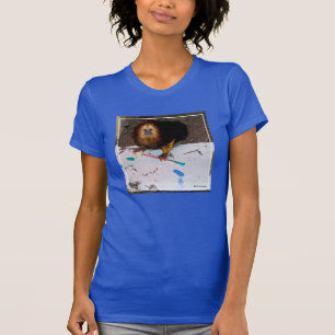 Camiseta Pintura De oro-Dirigida del Tamarin del león