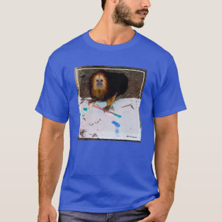 Camiseta Pintura De oro-Dirigida del Tamarin del león