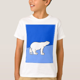 Camiseta Pintura de oso polar y de cachorro - Arte de vida 