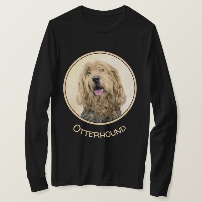 Camiseta Pintura de otros lugares - Arte de perros original (Anverso del diseño)