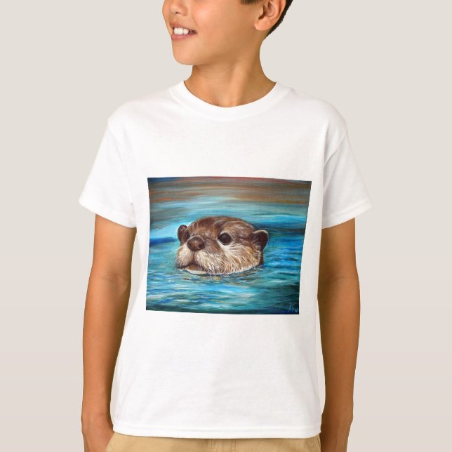 Camiseta Pintura de Otter River (Anverso)