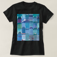Pintura de paisajes urbanos modernos en Paris Blue