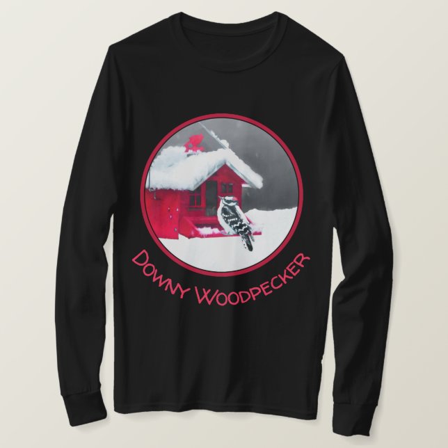 Camiseta Pintura de pájaro lechoso - Arte original de pájar (Anverso del diseño)