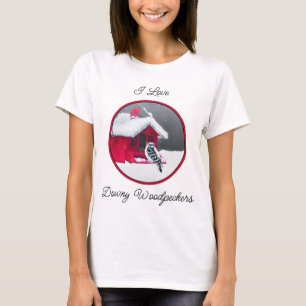 Camiseta Pintura de pájaro lechoso - Arte original de pájar