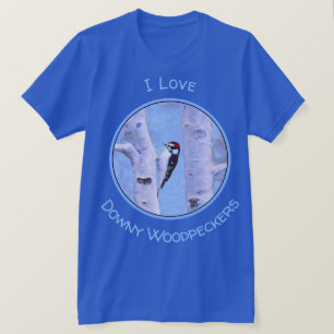 Camiseta Pintura de pájaro lechoso - Arte original de pájar