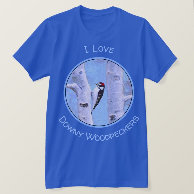 Camiseta Pintura de pájaro lechoso - Arte original de pájar (Anverso del diseño)