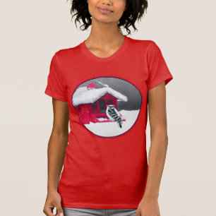 Camiseta Pintura de pájaro lechoso - Arte original de pájar