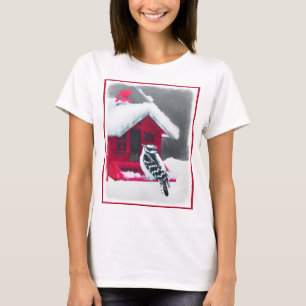 Camiseta Pintura de pájaro lechoso - Arte original de pájar