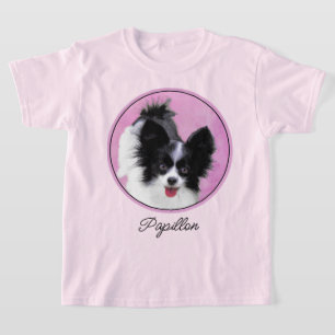 Camiseta Pintura de Papillon (blanco y negro) - Arte de Per