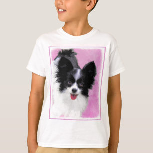 Camiseta Pintura de Papillon (blanco y negro) - Arte de per