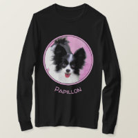 Pintura de Papillon (blanco y negro) - Arte de per