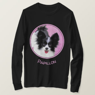 Camiseta Pintura de Papillon (blanco y negro) - Arte de per