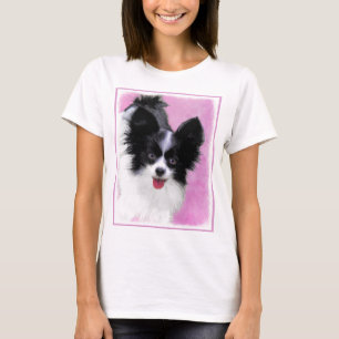 Camiseta Pintura de Papillon (blanco y negro) - Arte de per