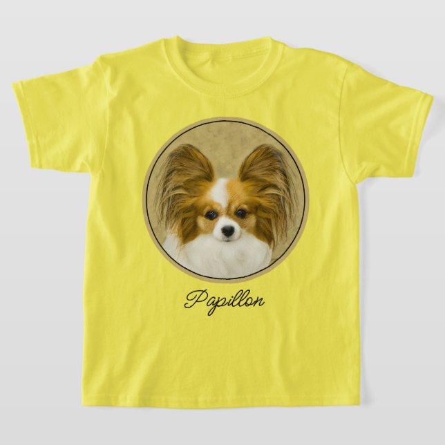 Camiseta Pintura de Papillon (Hound Tri) - Arte original de (Distribución)