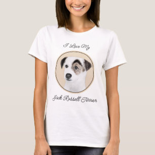 Camiseta Pintura de Parson Jack Russell Terrier - Arte de P