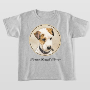 Camiseta Pintura de Parson Jack Russell Terrier - Arte de P