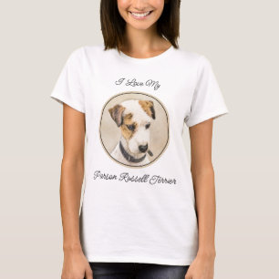 Camiseta Pintura de Parson Jack Russell Terrier - Arte de P