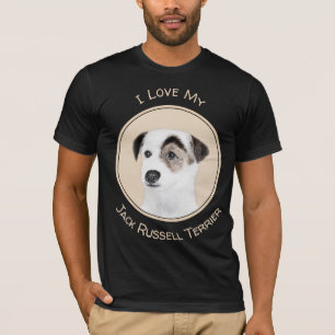 Camiseta Pintura de Parson Jack Russell Terrier - Arte de p