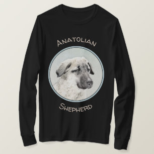 Camiseta Pintura de pastor anatoliano - Arte de perro origi