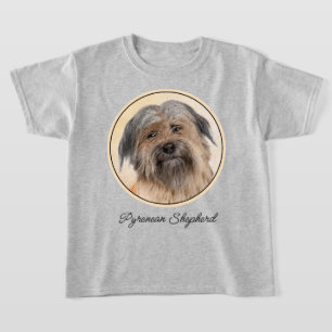 Camiseta Pintura de pastor pirenaico - Arte de perro origin