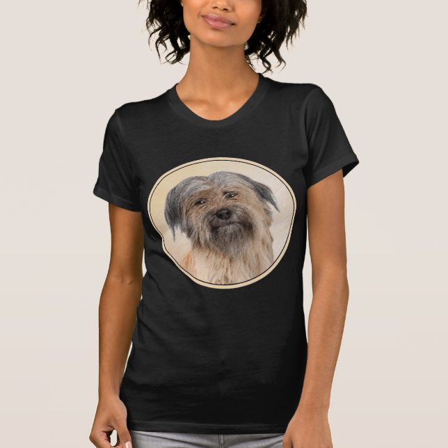 Camiseta Pintura de pastor pirenaico - Arte de perro origin (Anverso)