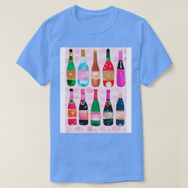 Camiseta Pintura de patrón de frascos 2 (Diseño del anverso)