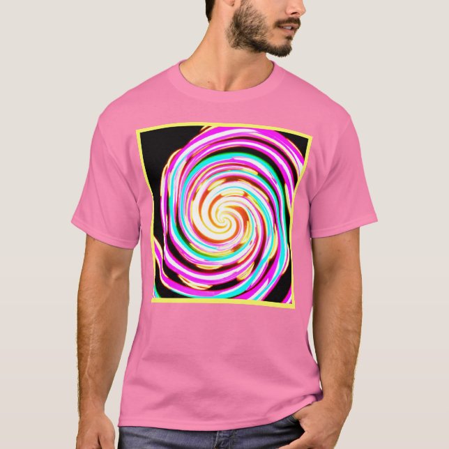 Camiseta Pintura de patrón de neón (Anverso)