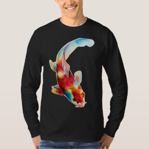 Camiseta Pintura de peces de Koi