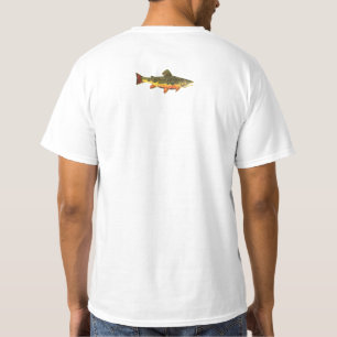 Camiseta Pintura de peces de trucha rota