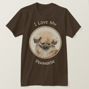 Camiseta Pintura de Pekín - Arte de perro original muy lind