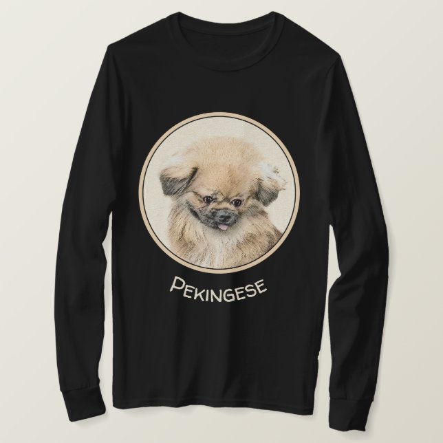 Camiseta Pintura de Pekín - Arte de perro original muy lind (Anverso del diseño)