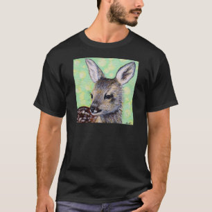 Camiseta Pintura de pequeños ciervos