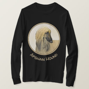 Camiseta Pintura de perro afgano - Arte de perro original l