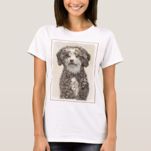 Camiseta Pintura de Perro de Agua Español - Arte Perro Orig