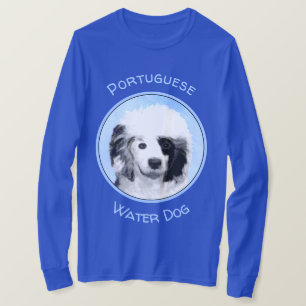 Camiseta Pintura de perro de agua portuguesa - Arte origina