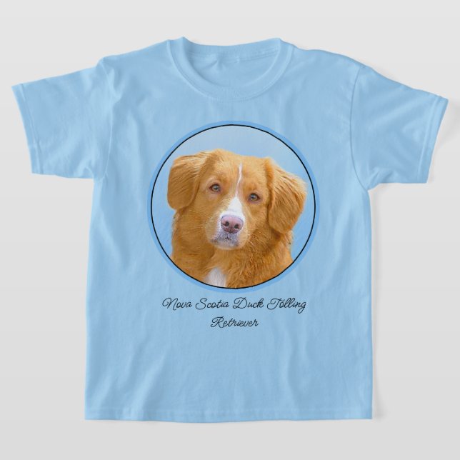 Camiseta Pintura de perro de la recuperación del pato de Nu (Distribución)
