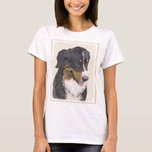 Camiseta Pintura de perro de montaña de Bernese - Arte de p