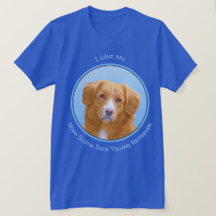 Camiseta Pintura de perro de nova Scotia