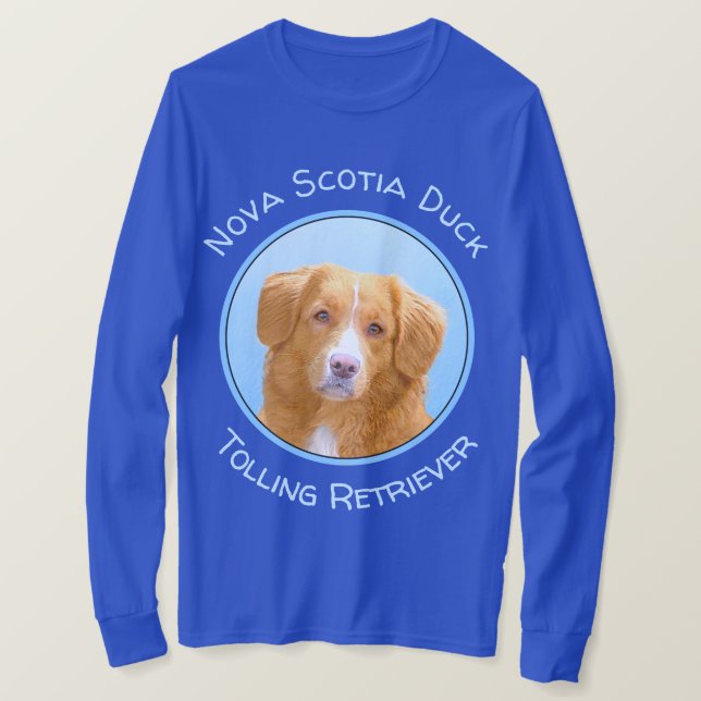 Camiseta Pintura de perro de nova Scotia (Anverso del diseño)