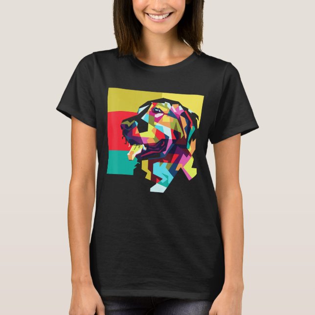 Camiseta Pintura De Perro Labrador Para Mujeres Y Niños (Anverso)