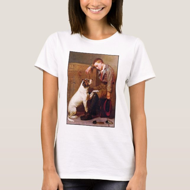 Camiseta Pintura de perro: Los mejores amigos de John Brown (Anverso)