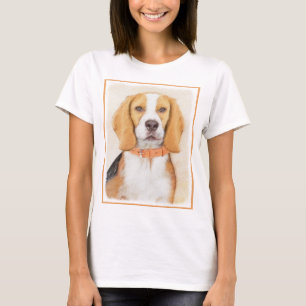 Camiseta Pintura de perro sabueso Beagle Arte animal origin