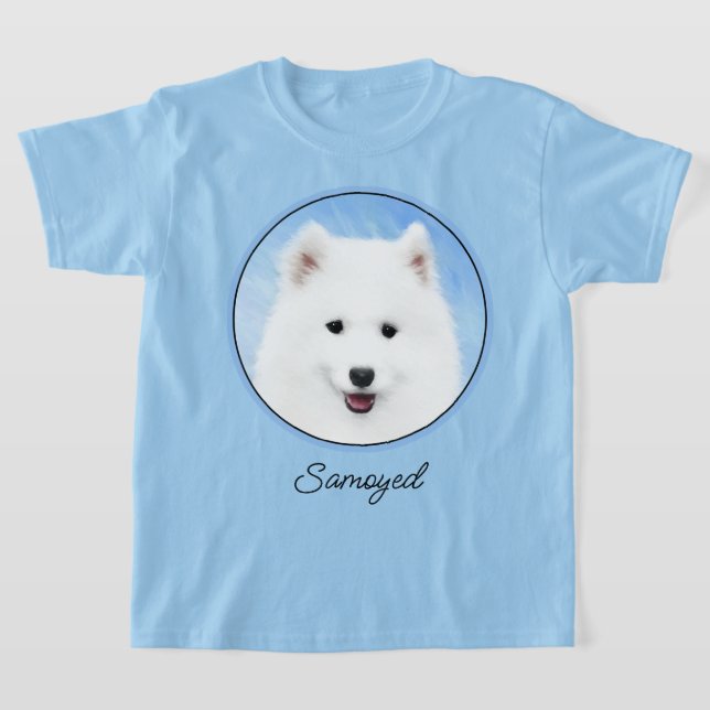 Camiseta Pintura de pimienta de Samoyed - Arte Perro Origin (Distribución)