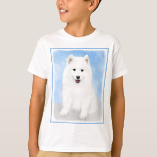 Camiseta Pintura de pimienta de Samoyed - Arte Perro Origin