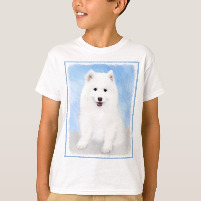Camiseta Pintura de pimienta de Samoyed - Arte Perro Origin (Anverso)