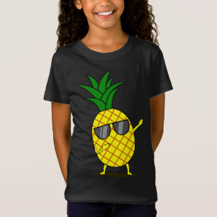 Camiseta Pintura de piña amarilla - Fruta de baile divertid